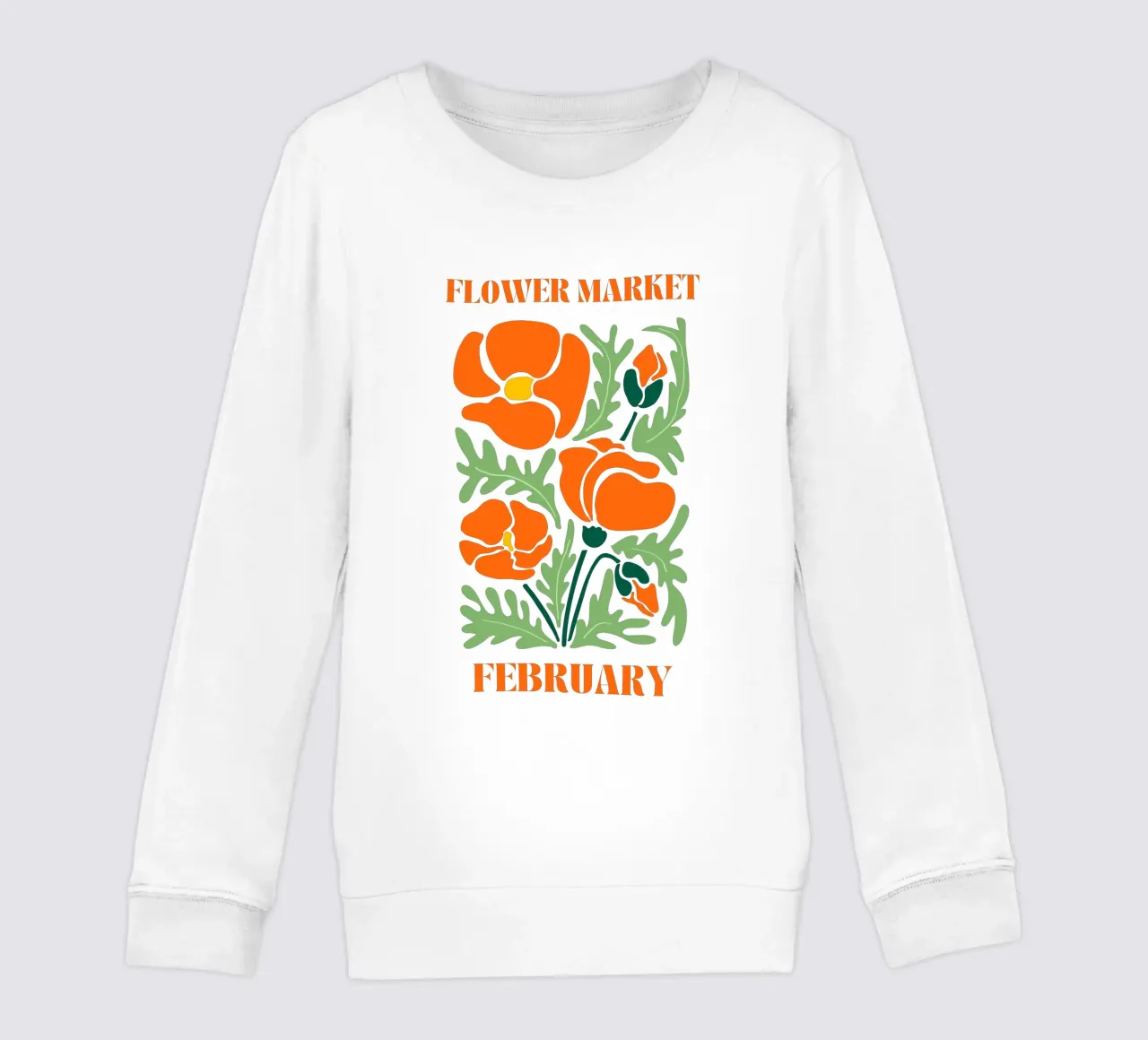 Mercato dei fiori febbraio felpa bambino da Kiroiharu