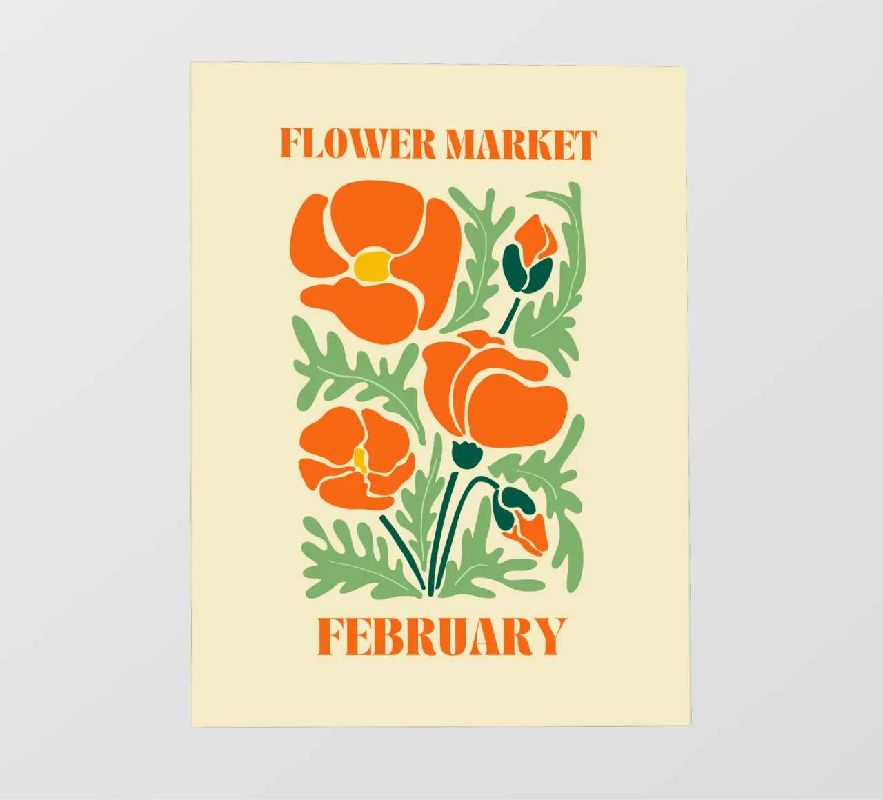 Mercato dei fiori febbraio telo in pvc da Kiroiharu