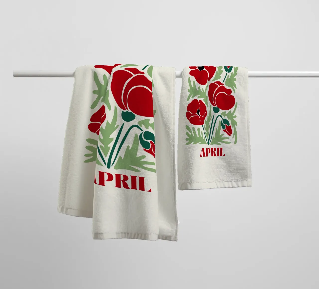 Mercato dei fiori aprile asciugamano da bagno da Kiroiharu