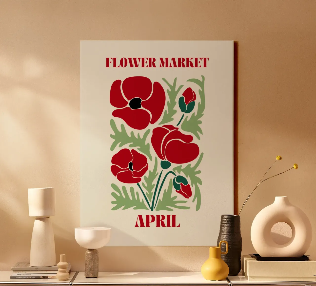 Flower Market April canvas by Kiroiharu