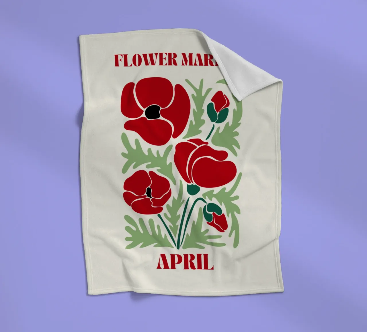 Mercato dei fiori aprile coperta in pile da Kiroiharu