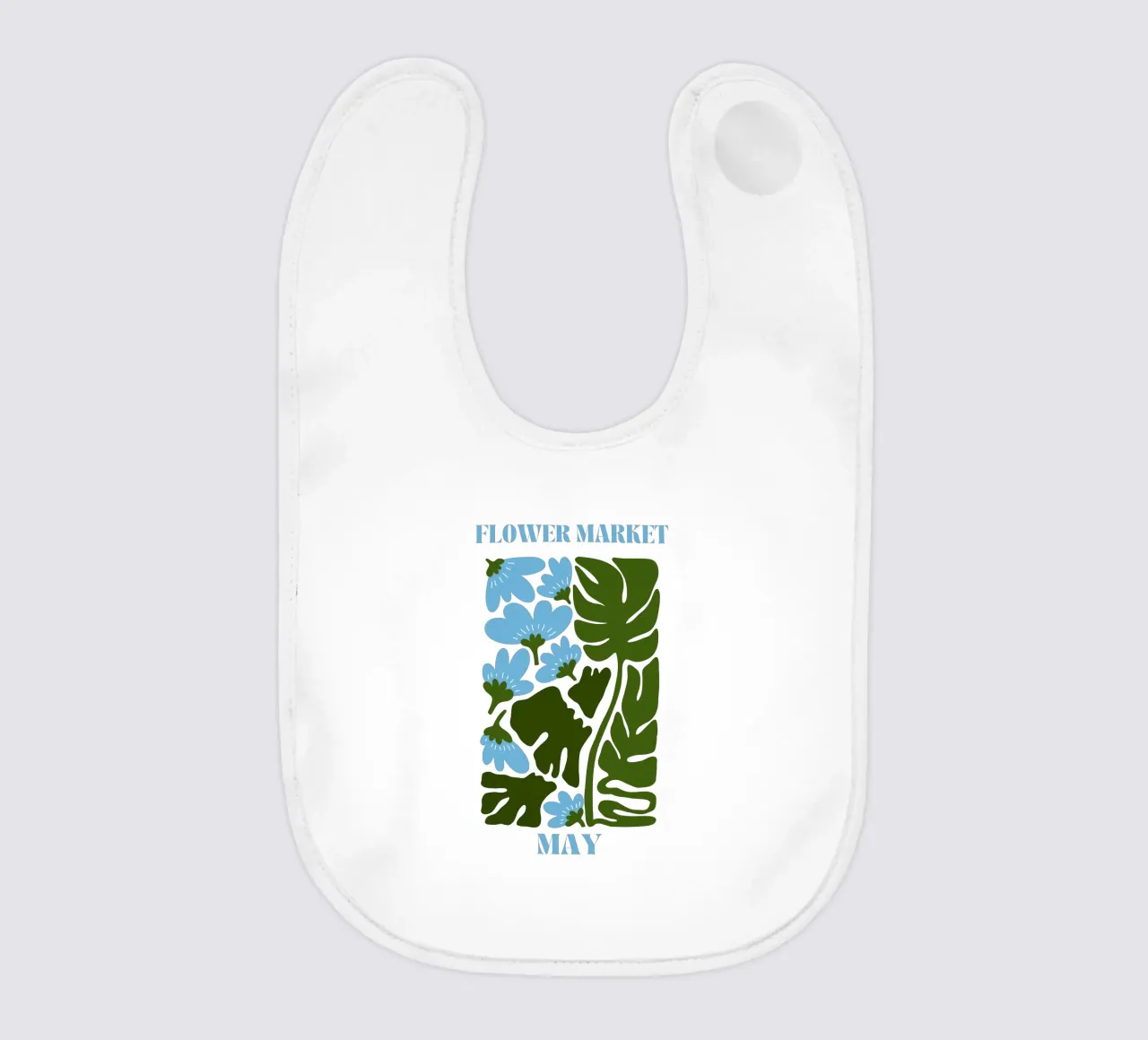 Flower Market May baby bib by Kiroiharu