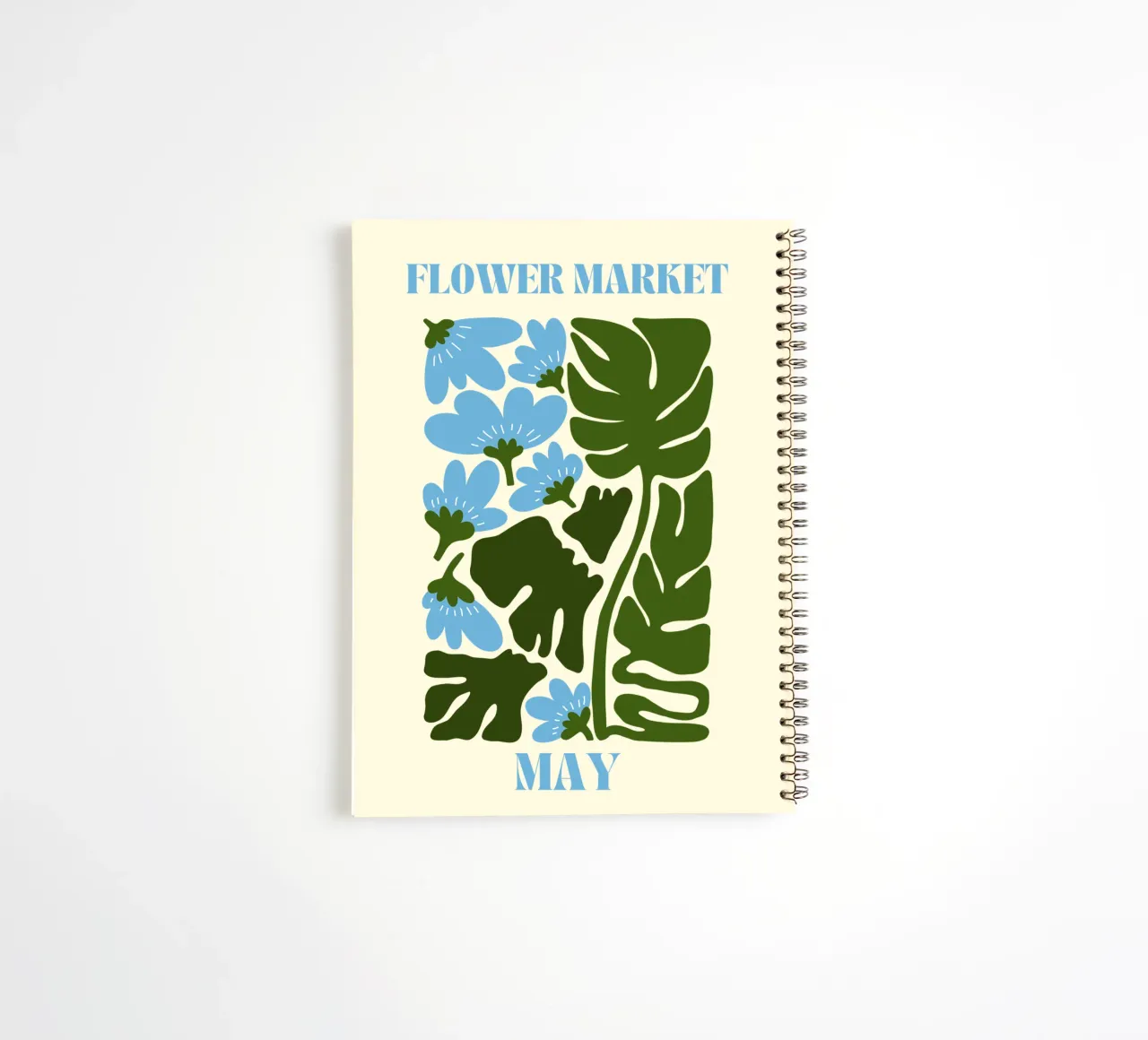 Flower Market May spiral notebook by Kiroiharu