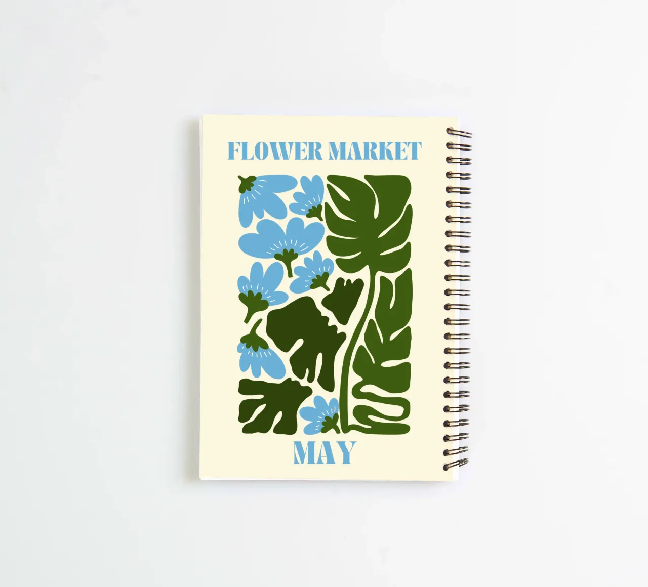 Flower Market May spiral notebook by Kiroiharu