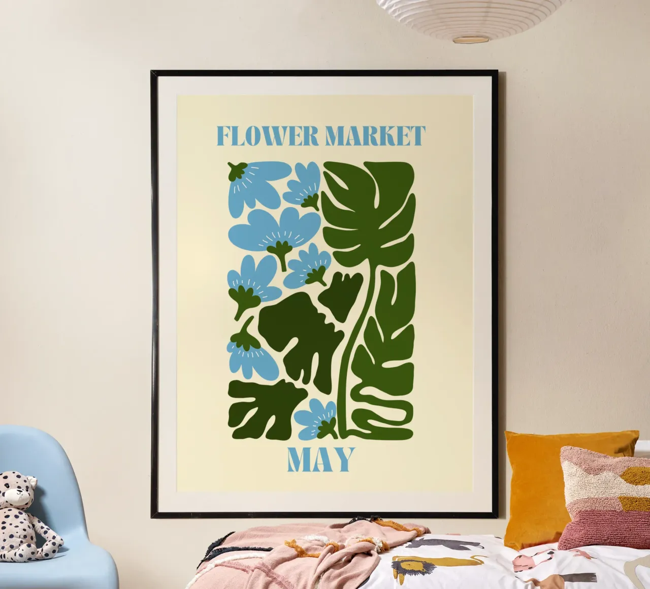 Blumenmarkt Mai Poster von Kiroiharu