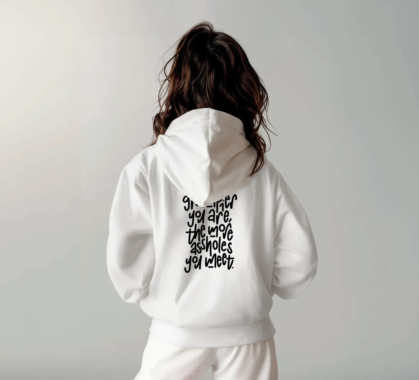 Grumpy hoodie van LIMITED EDITION LETTERS