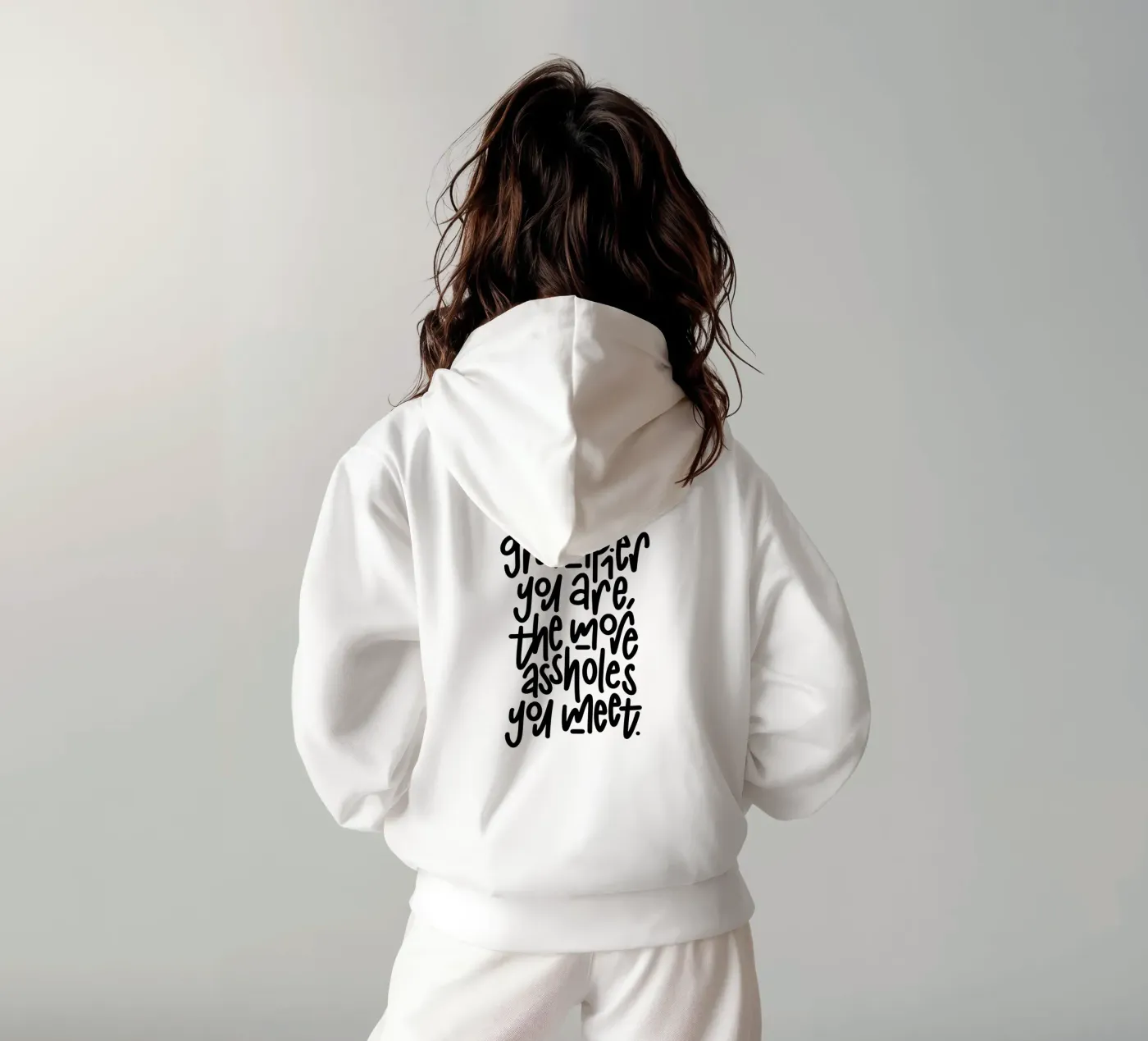 Grumpy hoodie van LIMITED EDITION LETTERS