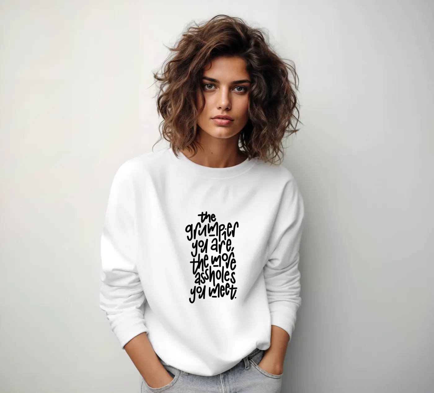 Grumpy sweatshirt van LIMITED EDITION LETTERS