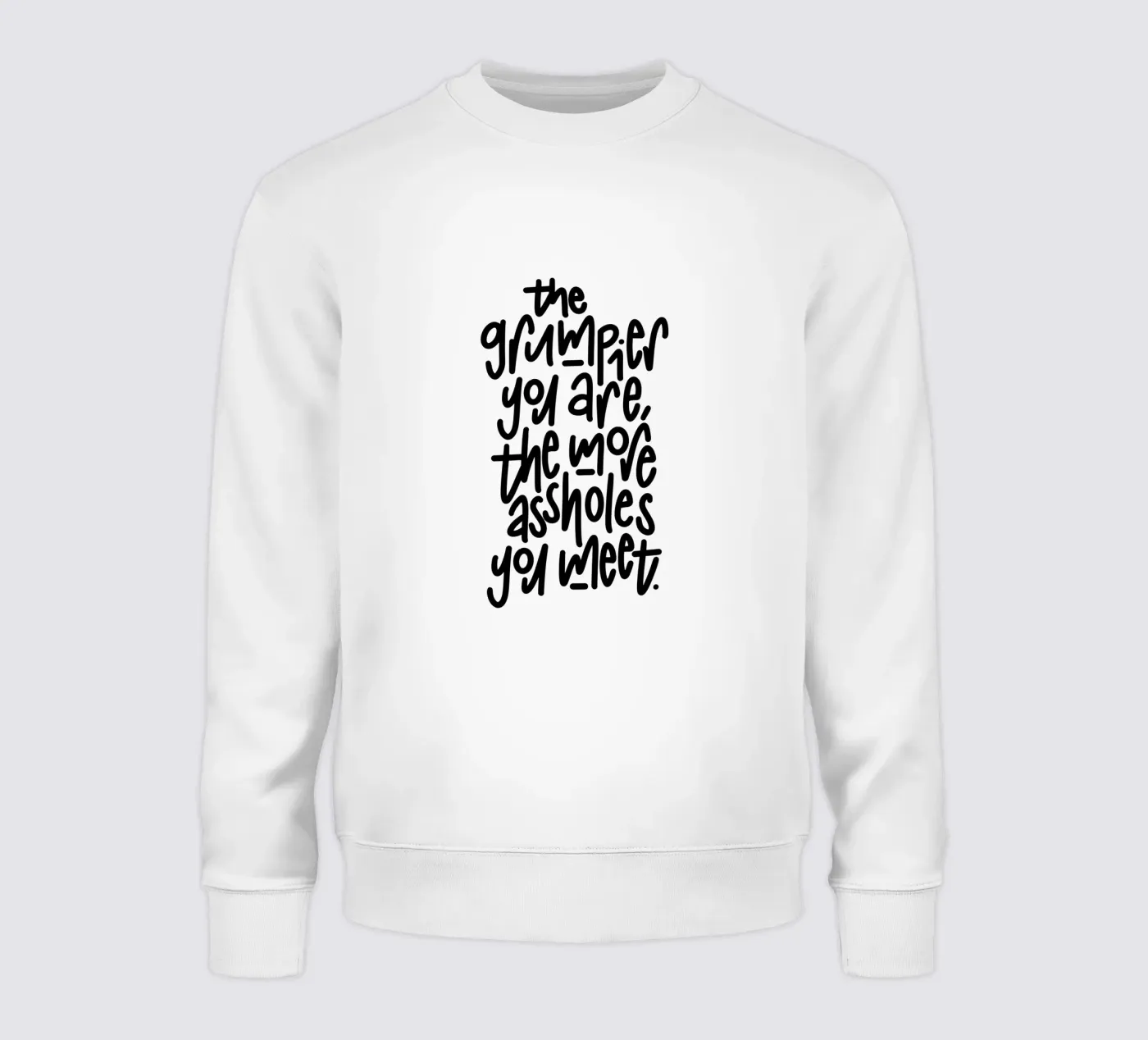 Grumpy sweatshirt van LIMITED EDITION LETTERS