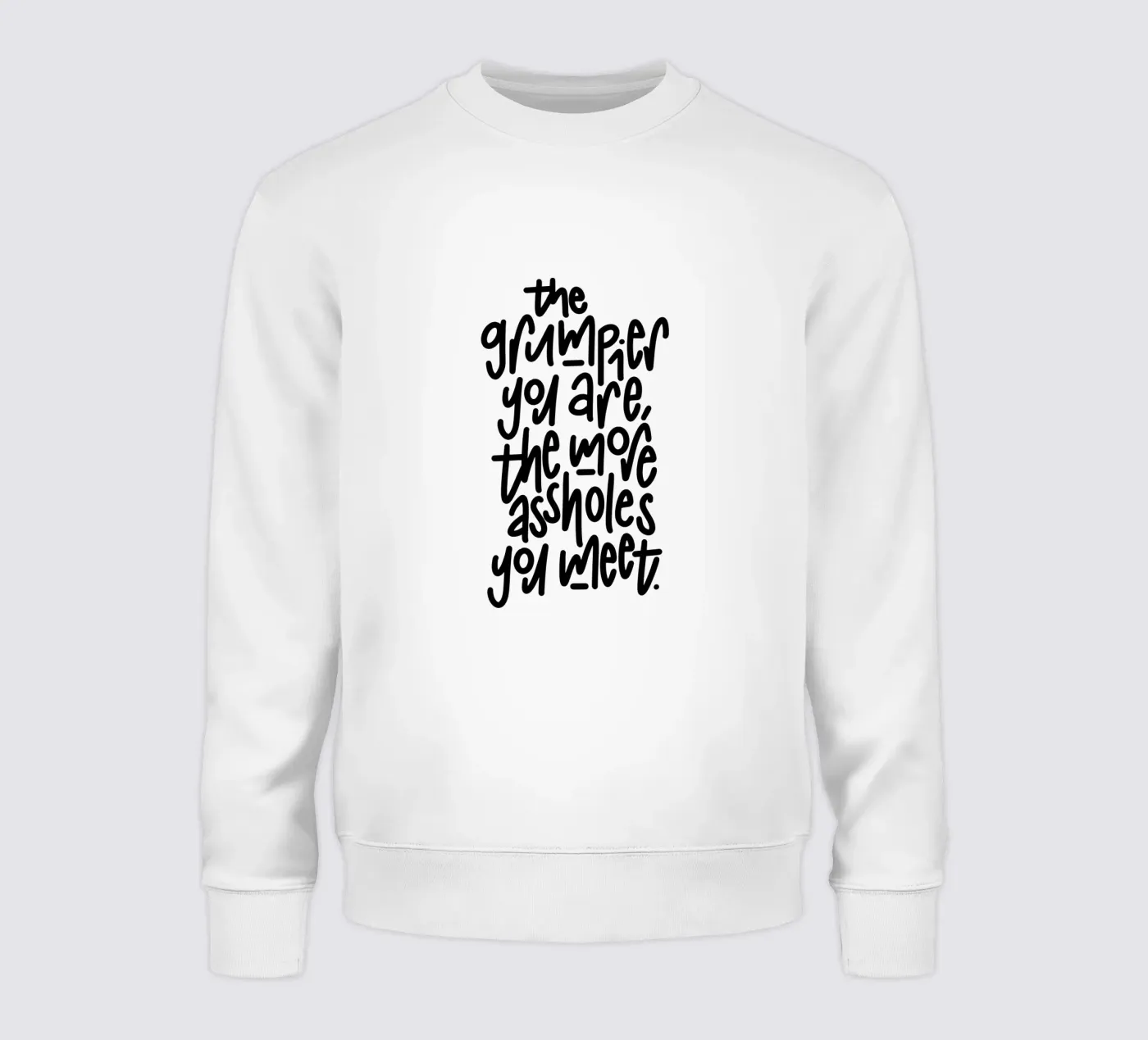 Grumpy sweatshirt van LIMITED EDITION LETTERS