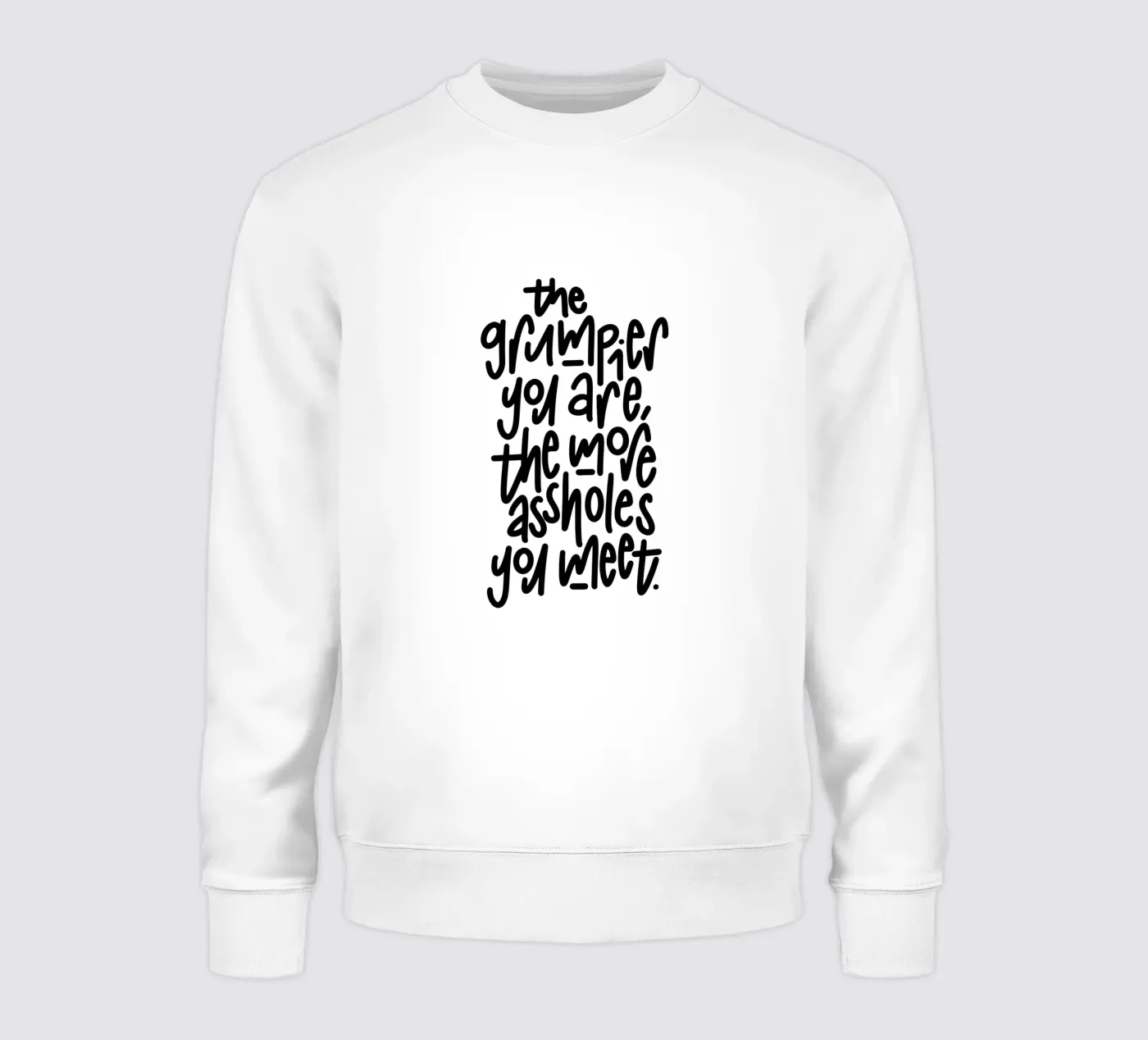 Grumpy sweatshirt van LIMITED EDITION LETTERS
