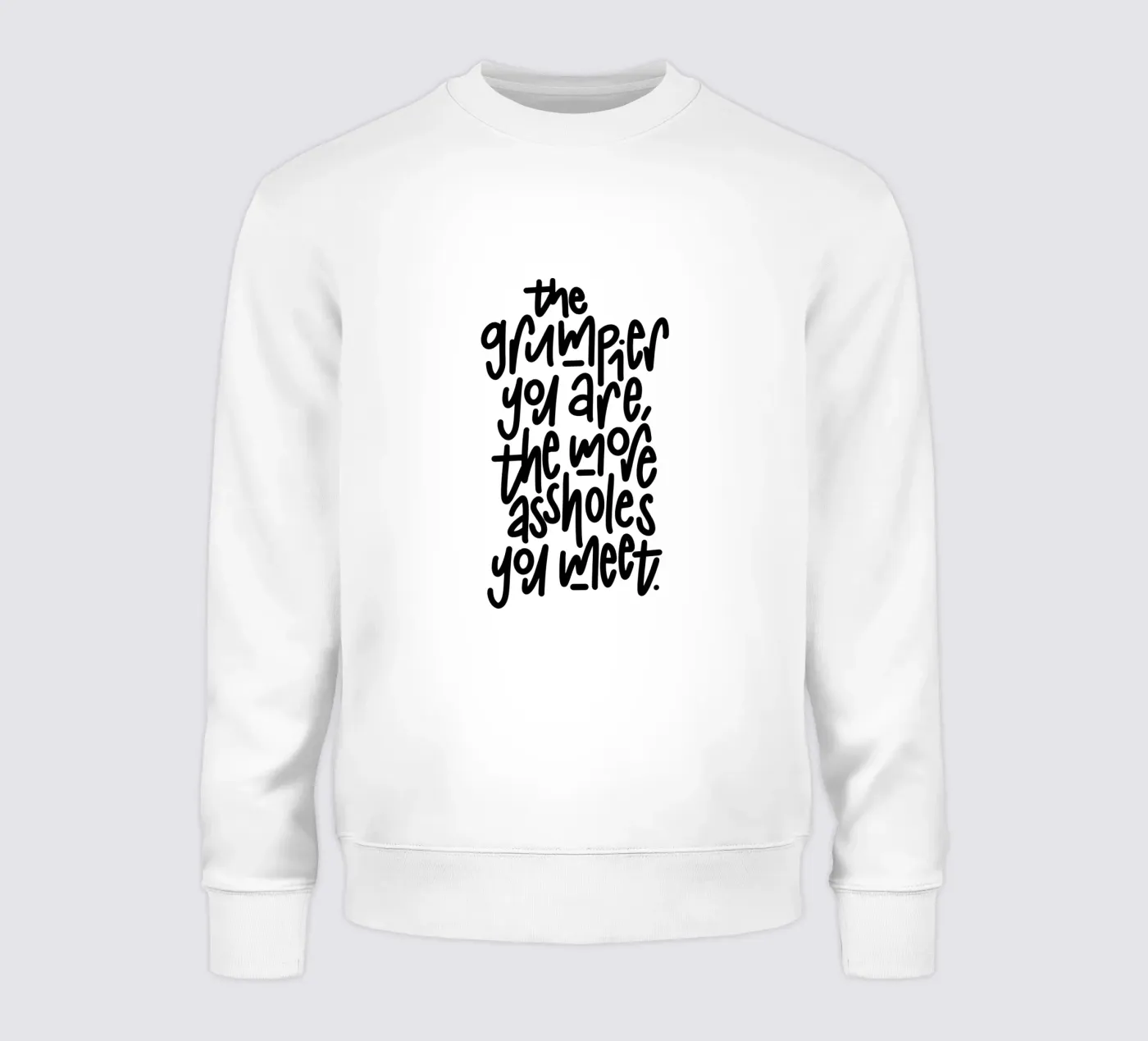 Grumpy sweatshirt van LIMITED EDITION LETTERS