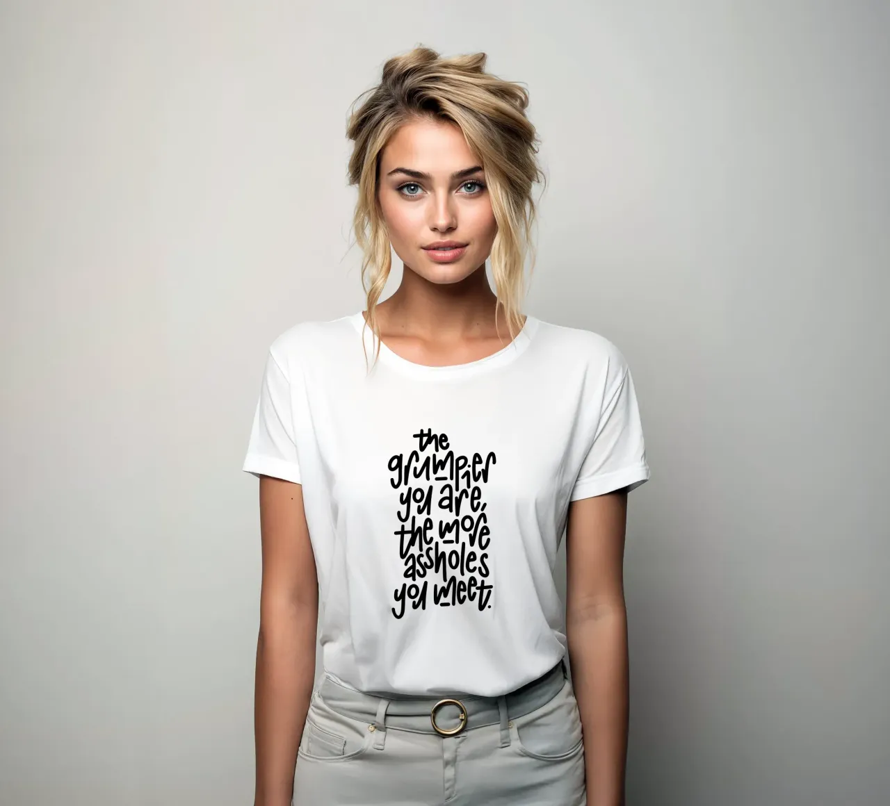 Grumpy t-shirt da donna da LIMITED EDITION LETTERS