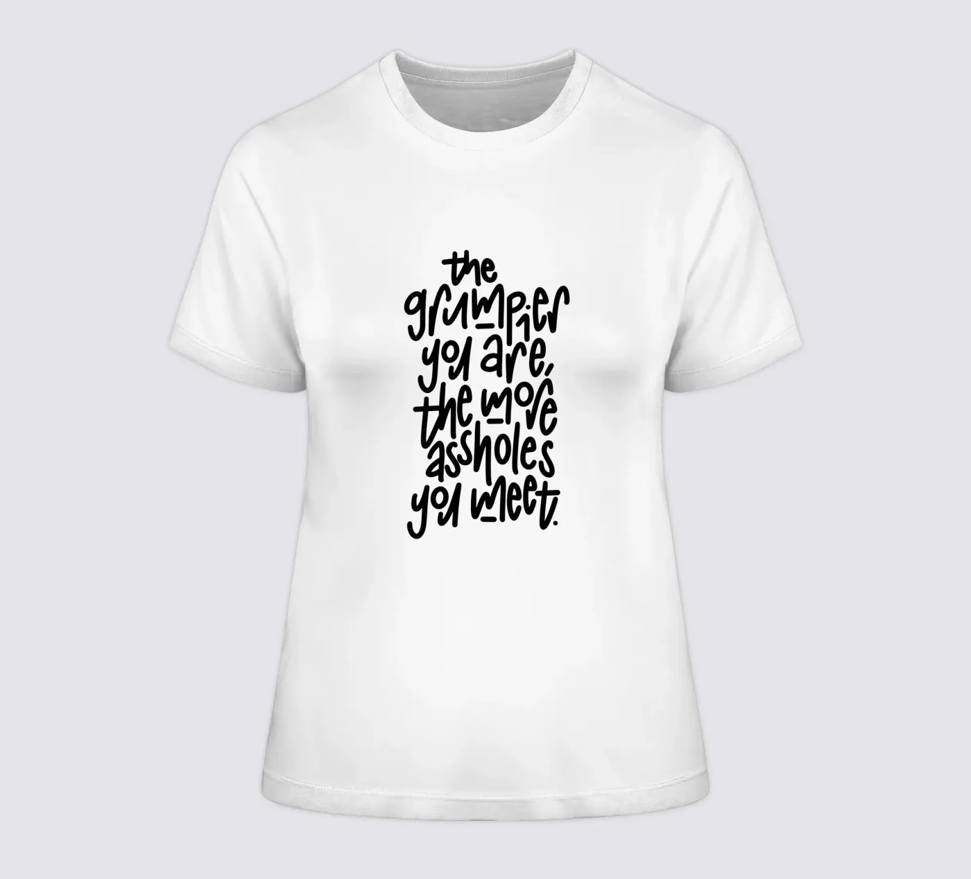 Grumpy t-shirt da donna da LIMITED EDITION LETTERS