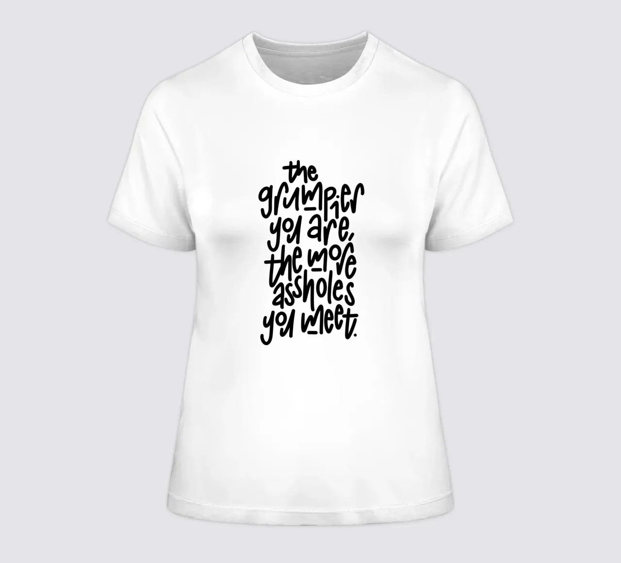 Grumpy t-shirt da donna da LIMITED EDITION LETTERS