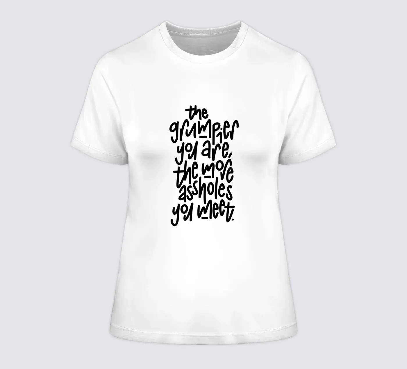 Grumpy t-shirt da donna da LIMITED EDITION LETTERS