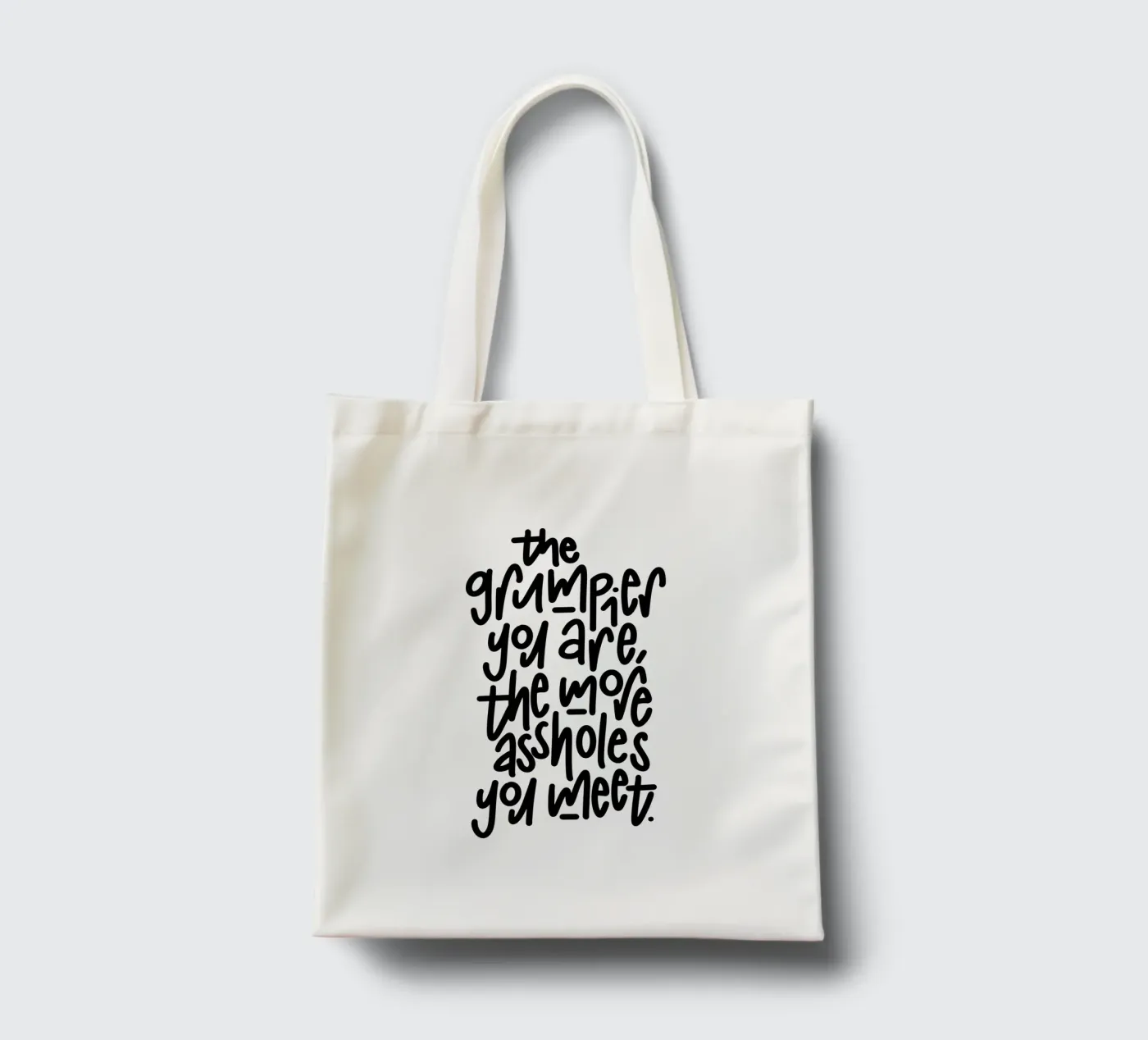 Grumpy tote bag by LIMITED EDITION LETTERS