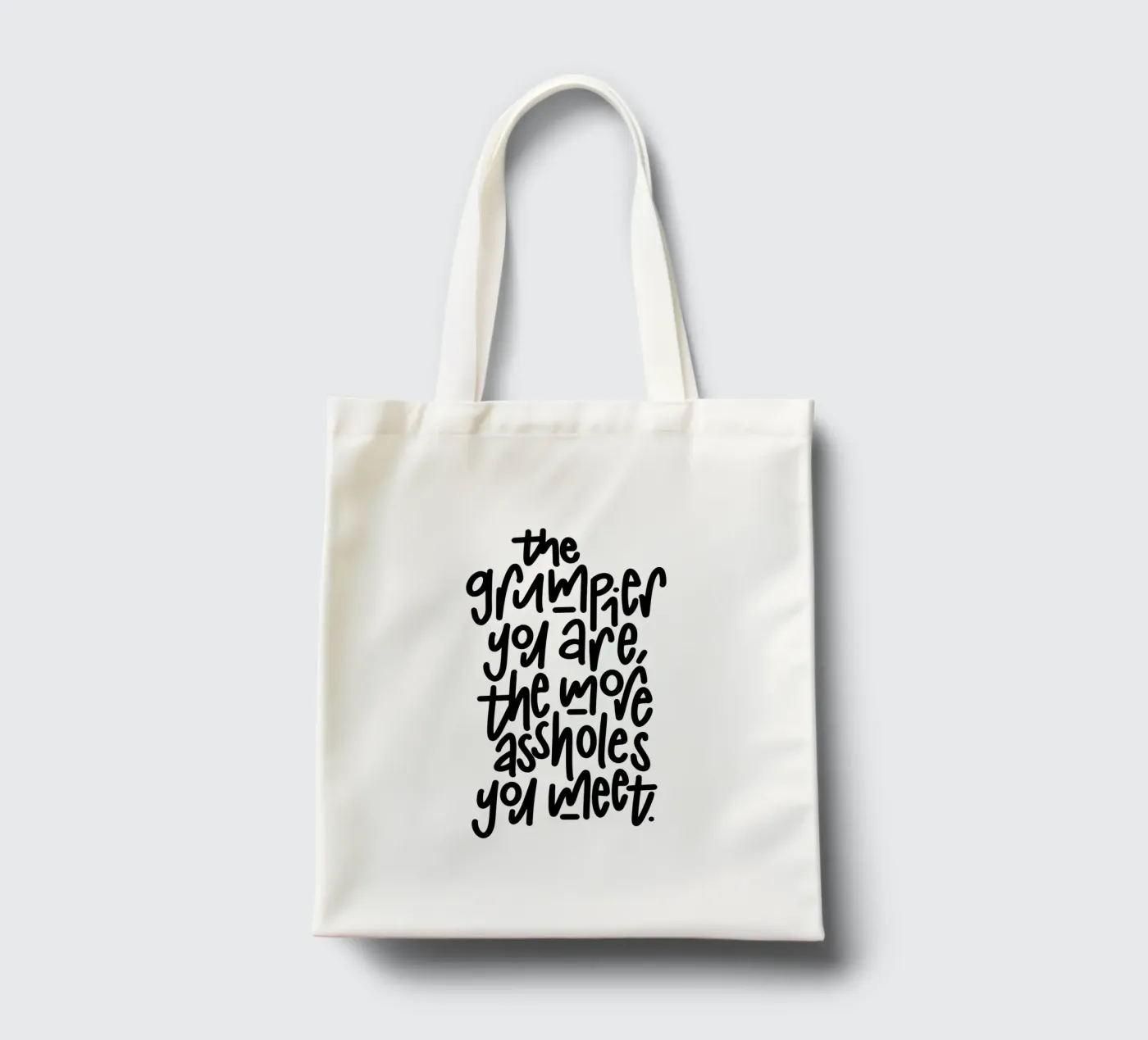 Grumpy tote bag de LIMITED EDITION LETTERS