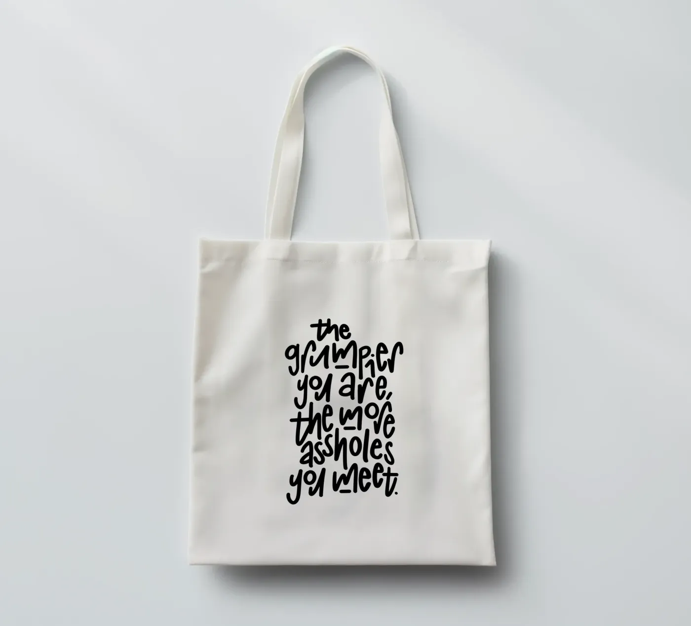 Grumpy tote bag by LIMITED EDITION LETTERS