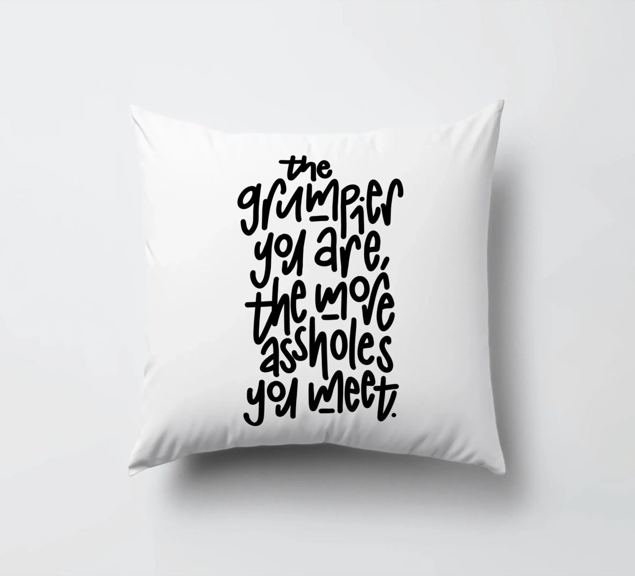 Grumpy cuscino da LIMITED EDITION LETTERS