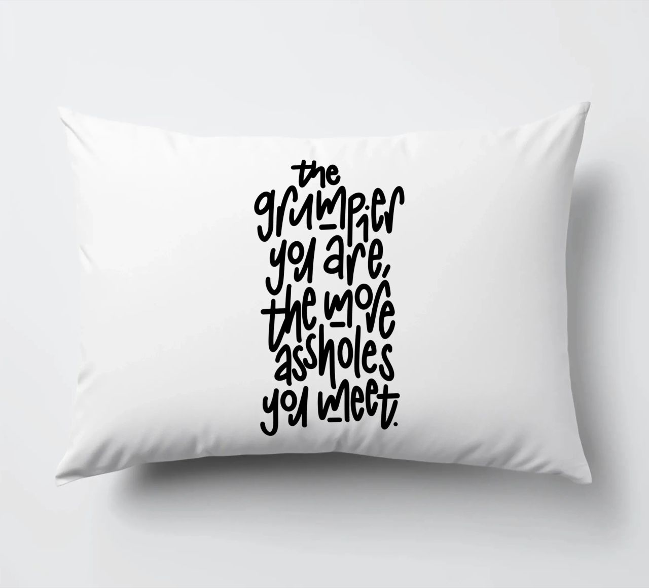 Grumpy cuscino da LIMITED EDITION LETTERS