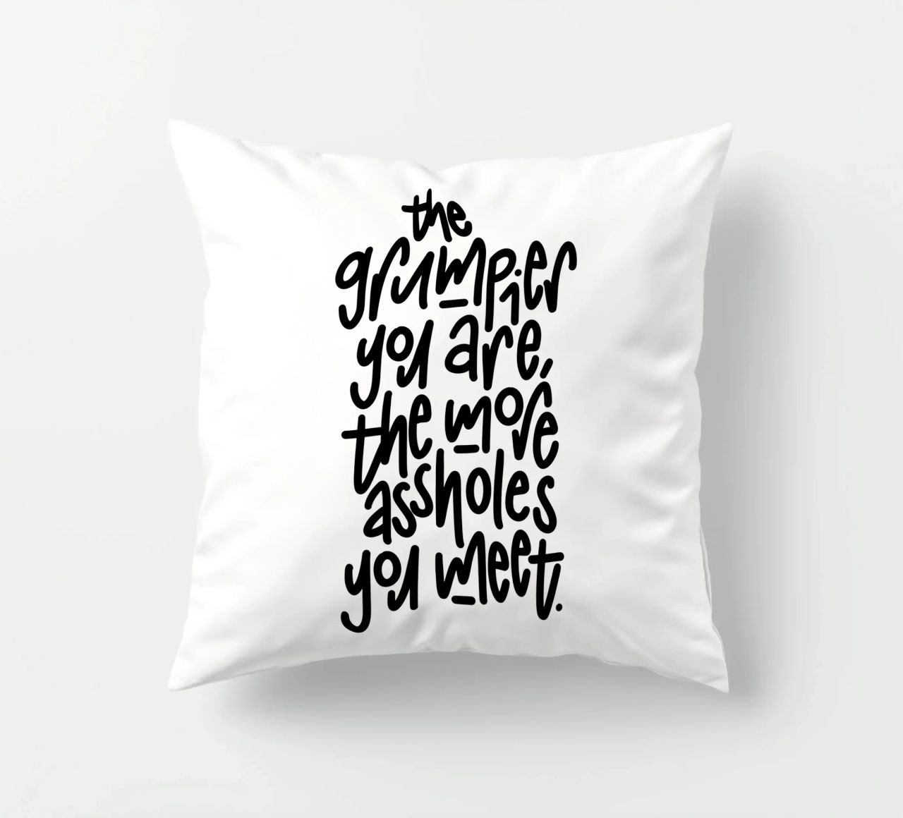 Grumpy cuscino da LIMITED EDITION LETTERS