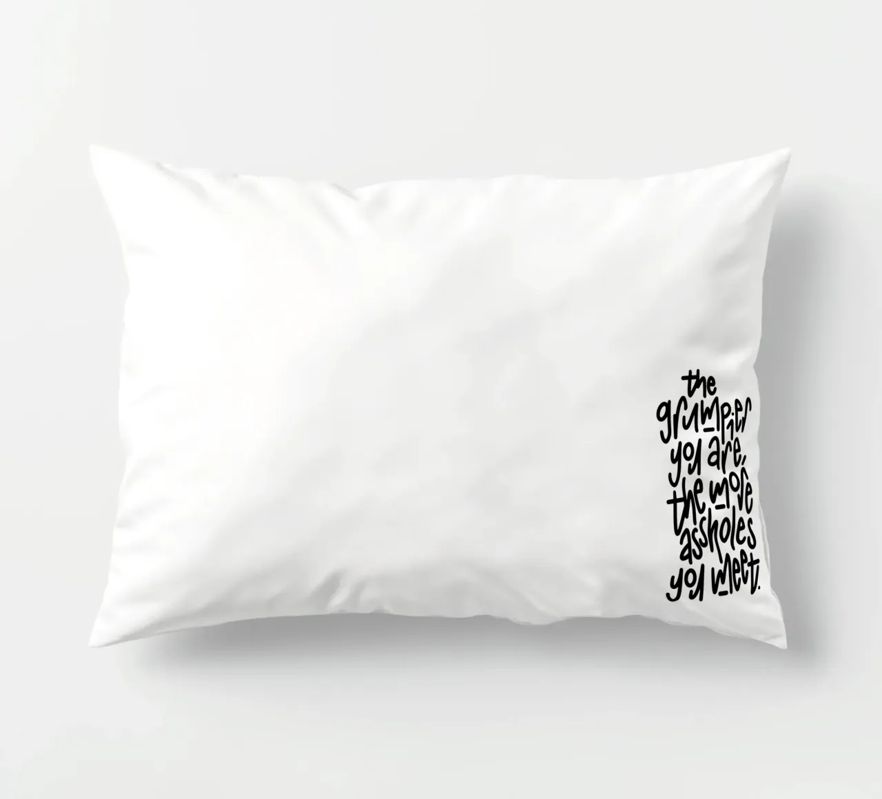 Grumpy Kissen von LIMITED EDITION LETTERS