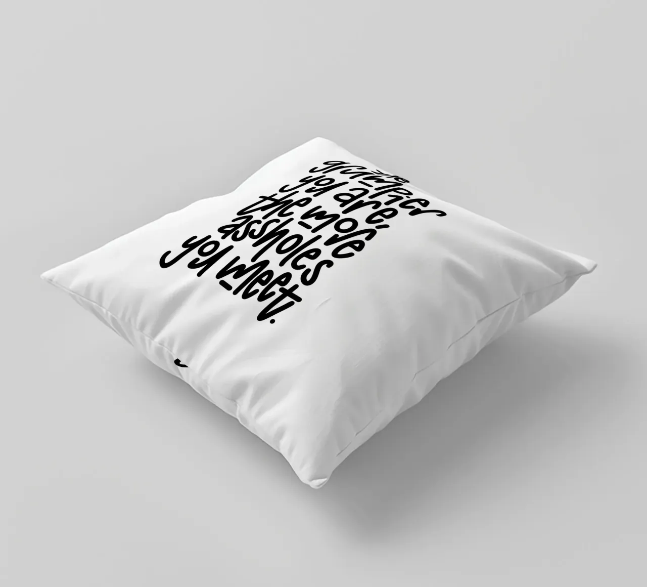 Grumpy Kissen von LIMITED EDITION LETTERS