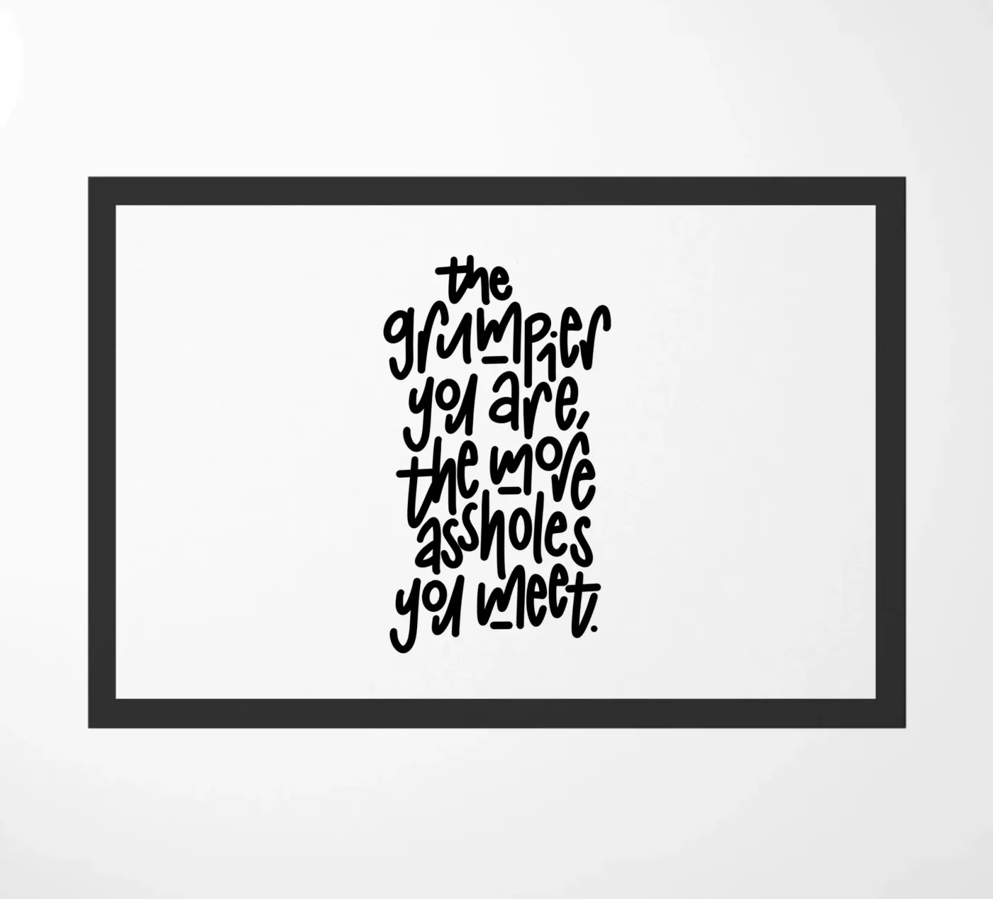 Grumpy paillasson de LIMITED EDITION LETTERS