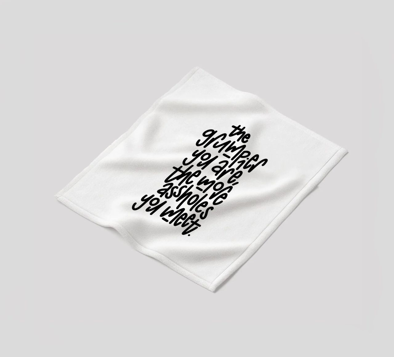 Grumpy coperta in pile da LIMITED EDITION LETTERS