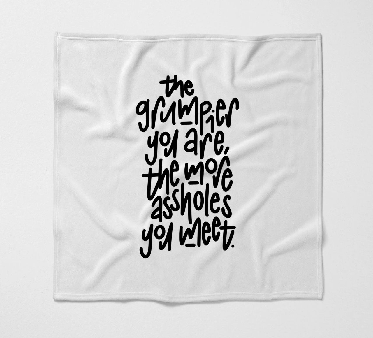 Grumpy coperta in pile da LIMITED EDITION LETTERS