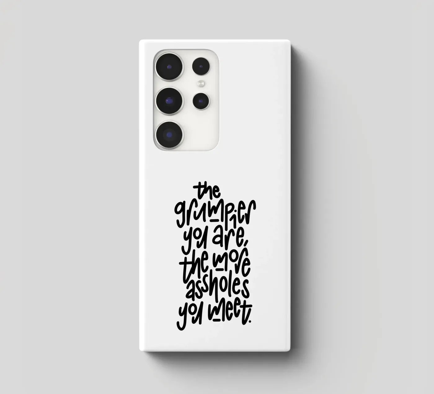 Grumpy samsung hoesje van LIMITED EDITION LETTERS