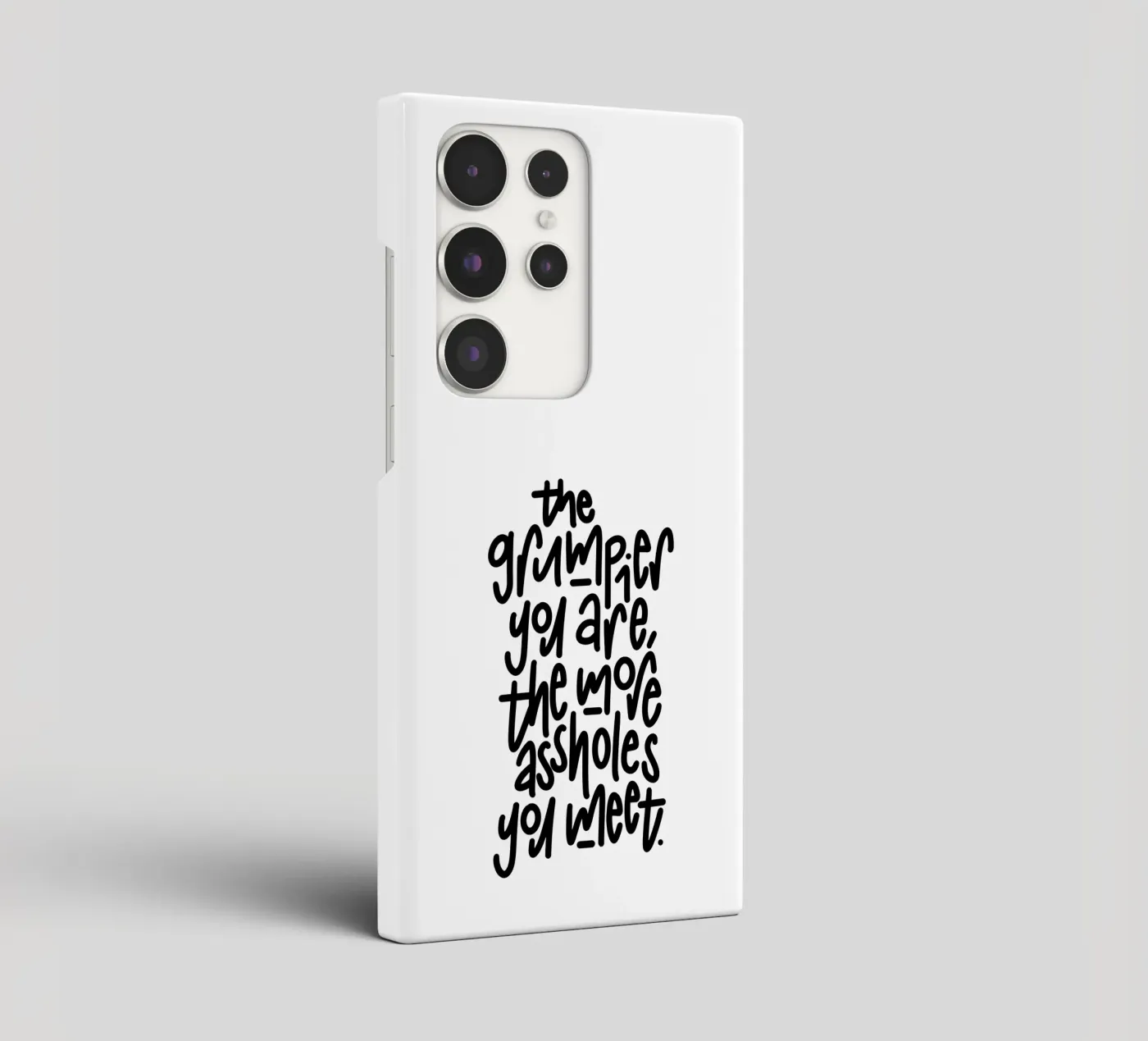 Grumpy samsung hoesje van LIMITED EDITION LETTERS