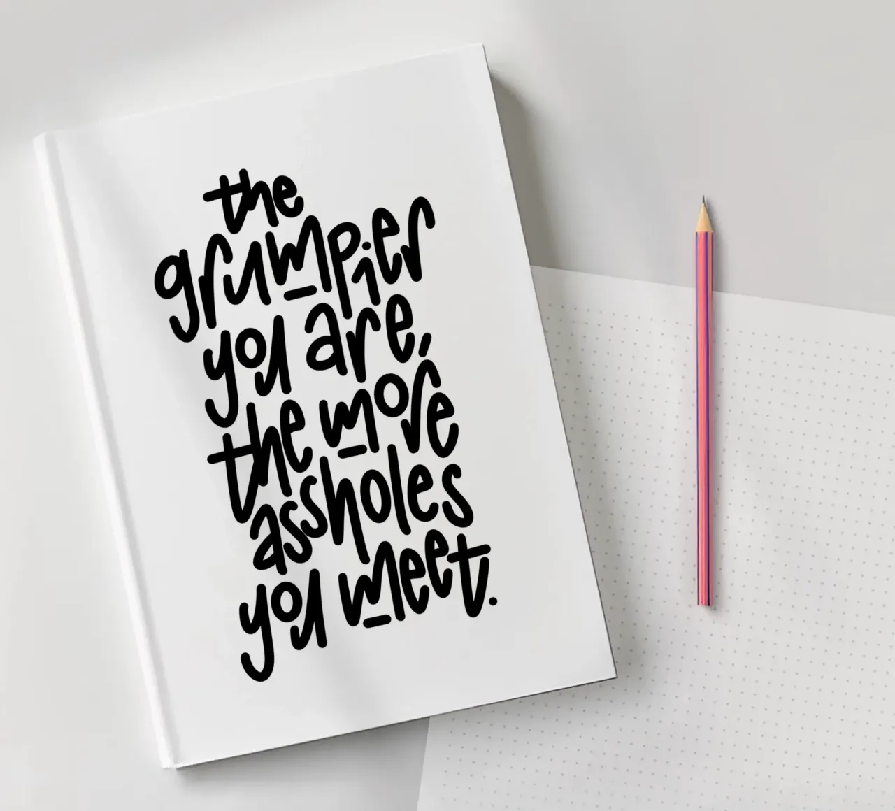 Grumpy notebook by LIMITED EDITION LETTERS