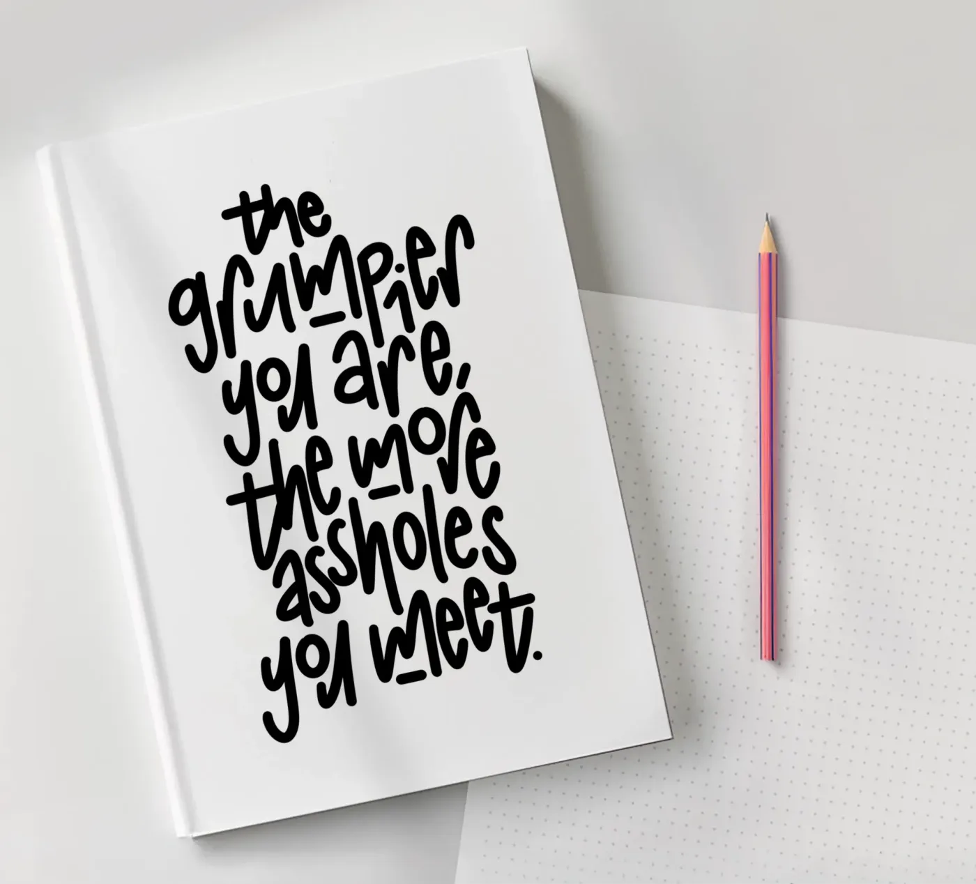 Grumpy Notizbuch von LIMITED EDITION LETTERS