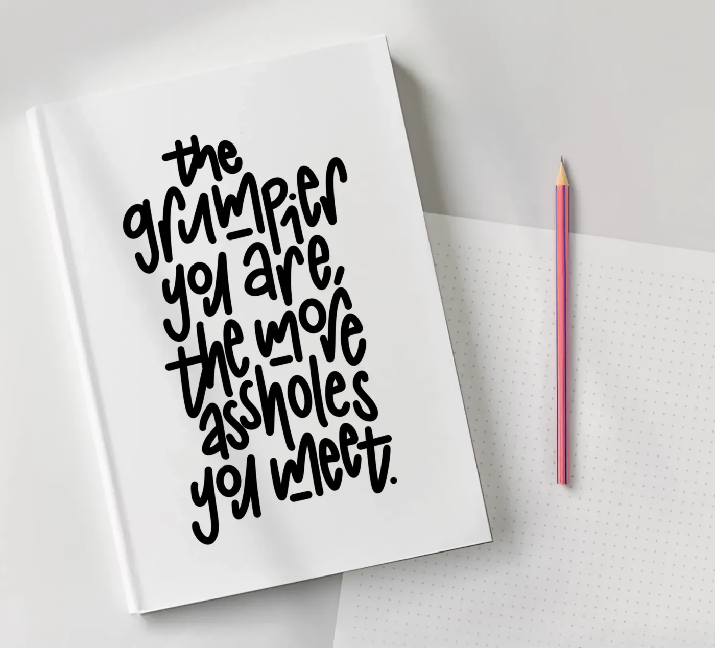 Grumpy quaderno da LIMITED EDITION LETTERS