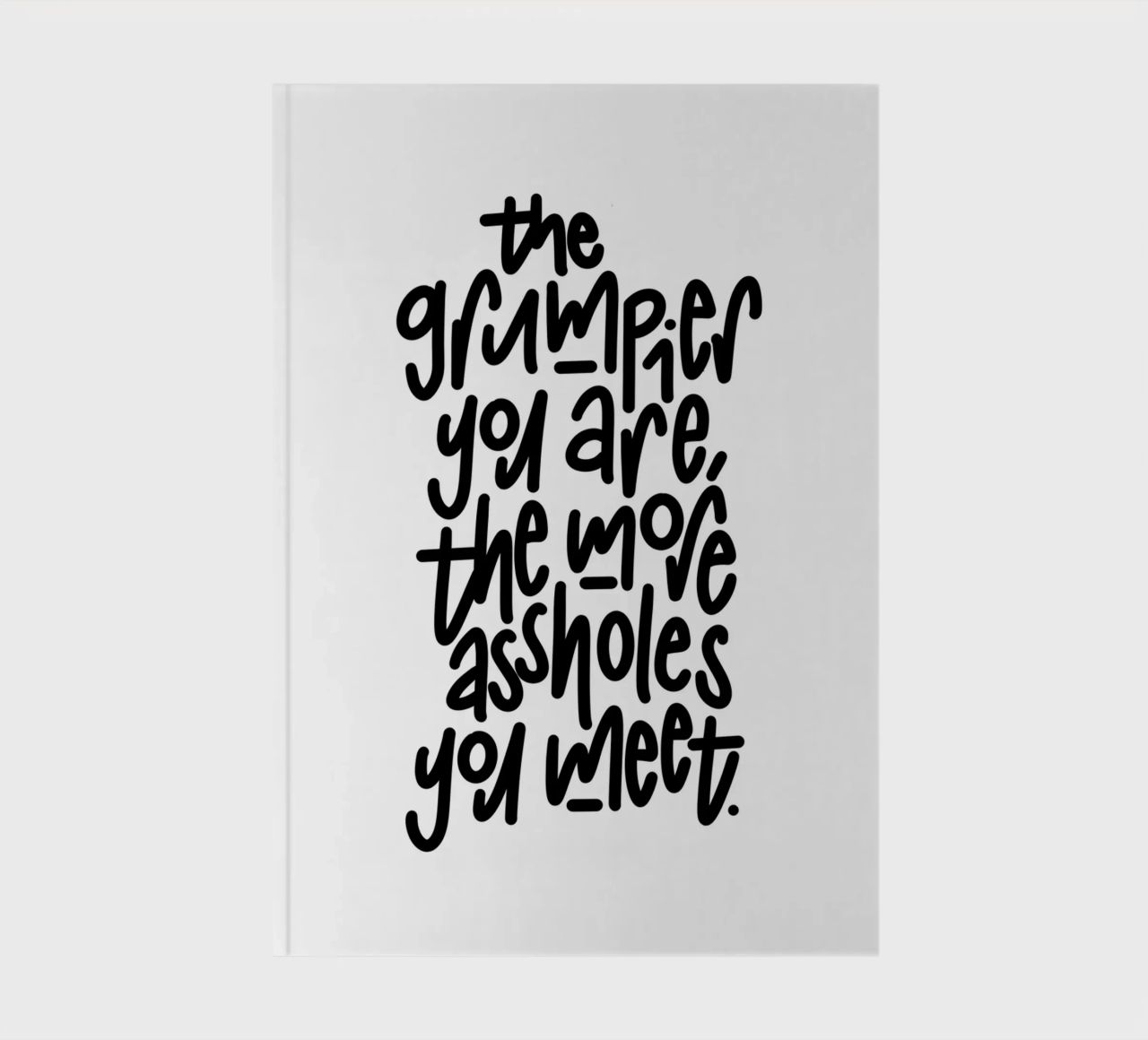 Grumpy diario da LIMITED EDITION LETTERS