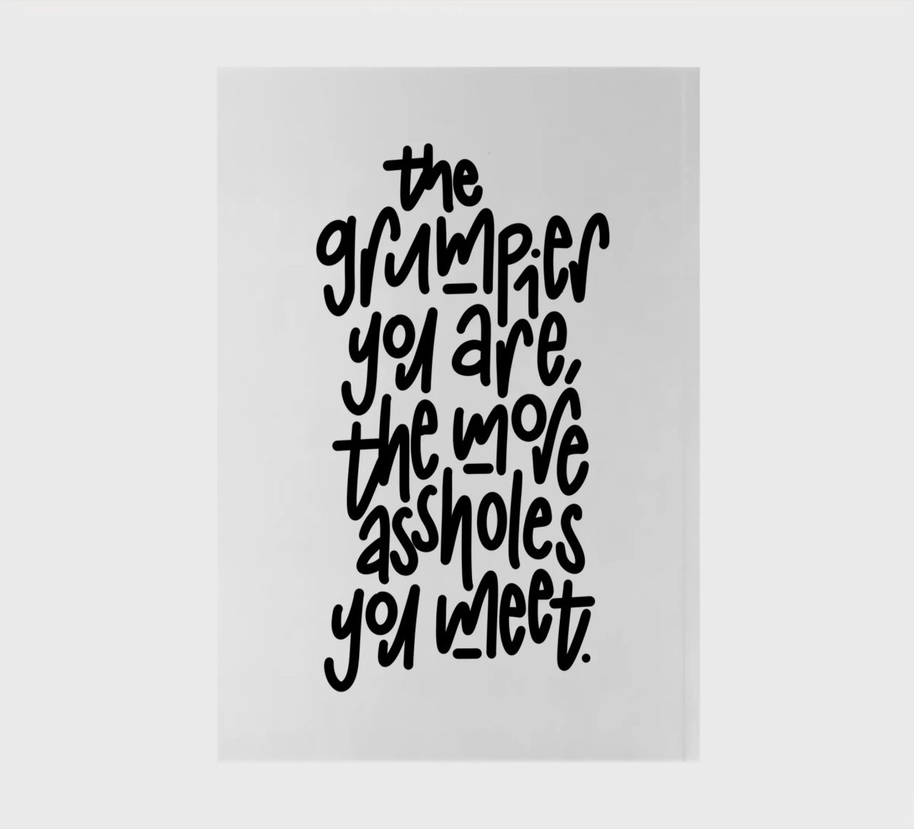 Grumpy diario da LIMITED EDITION LETTERS
