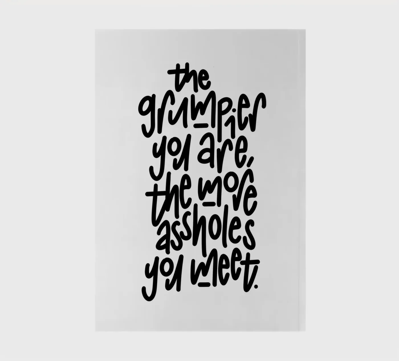 Grumpy Notizbuch von LIMITED EDITION LETTERS