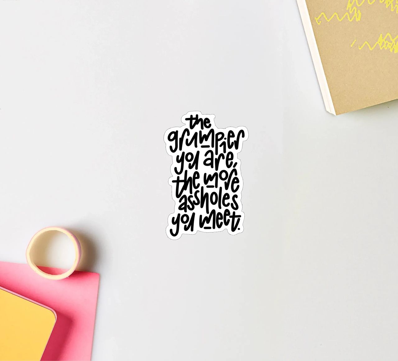 Grumpy adesivo da LIMITED EDITION LETTERS