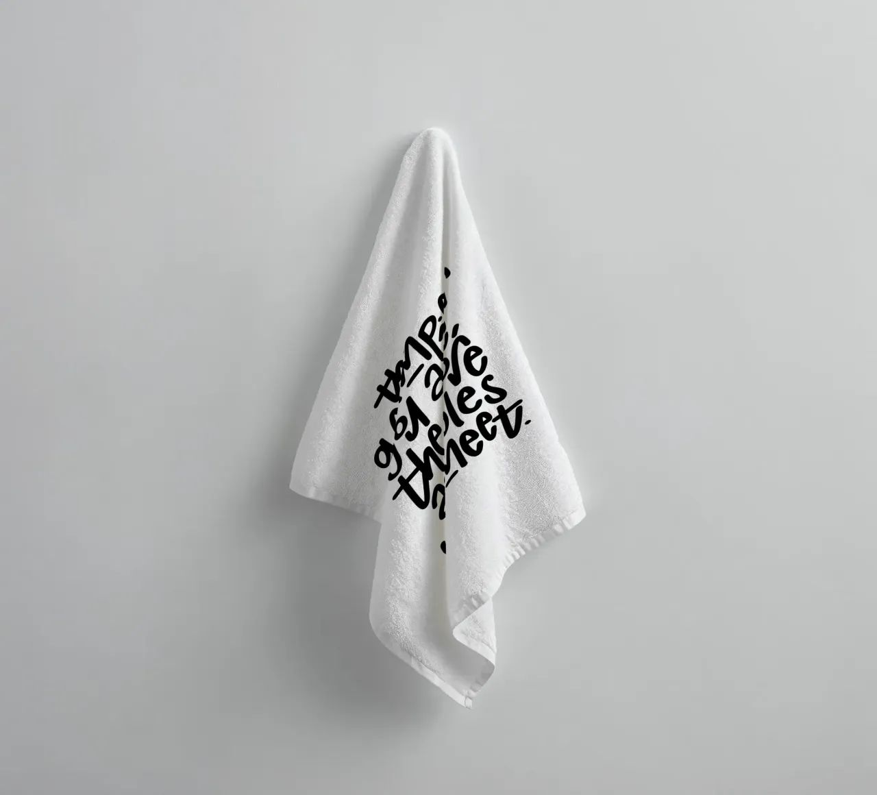 Grumpy towel by LIMITED EDITION LETTERS