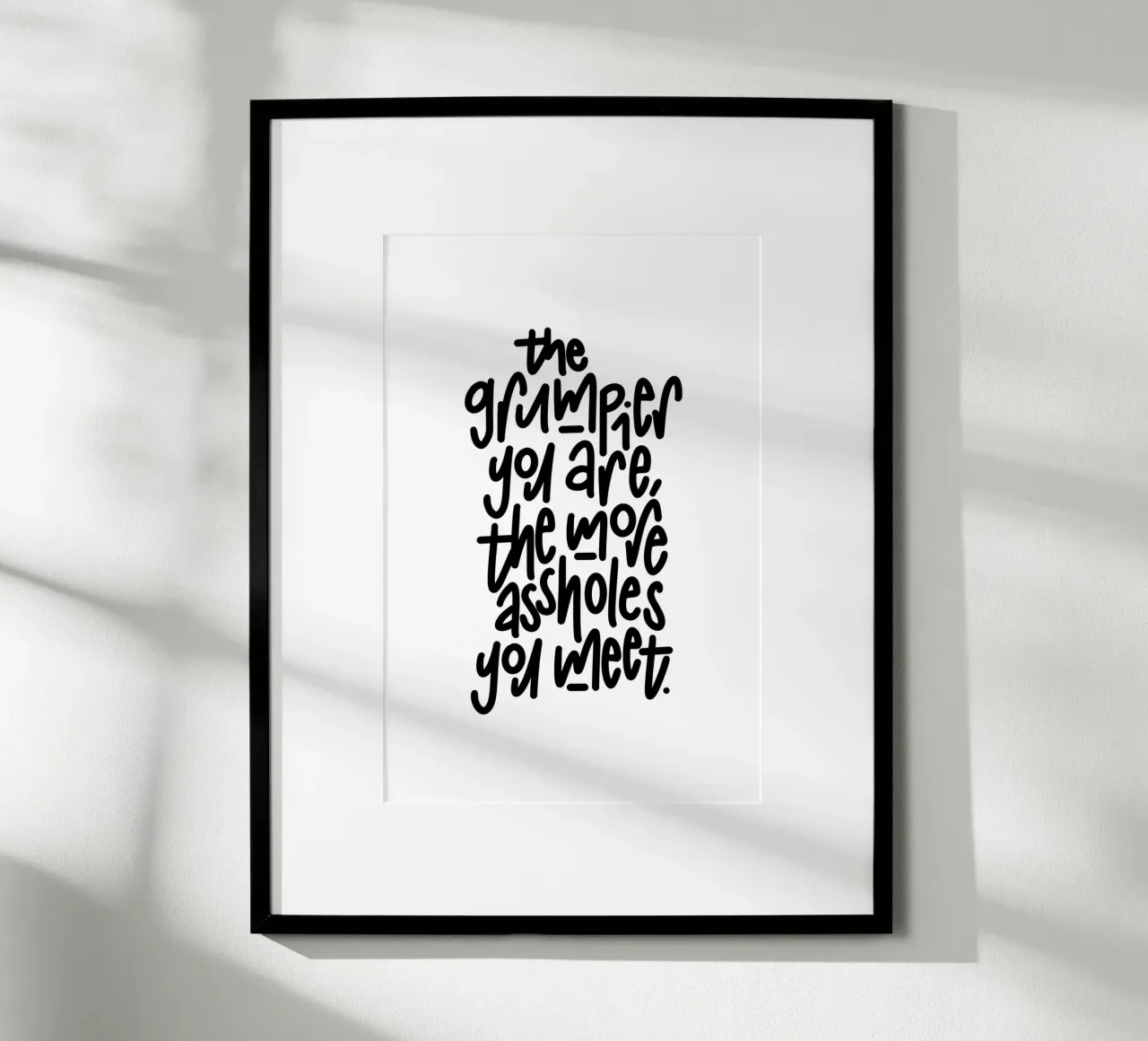 Grumpy poster da LIMITED EDITION LETTERS
