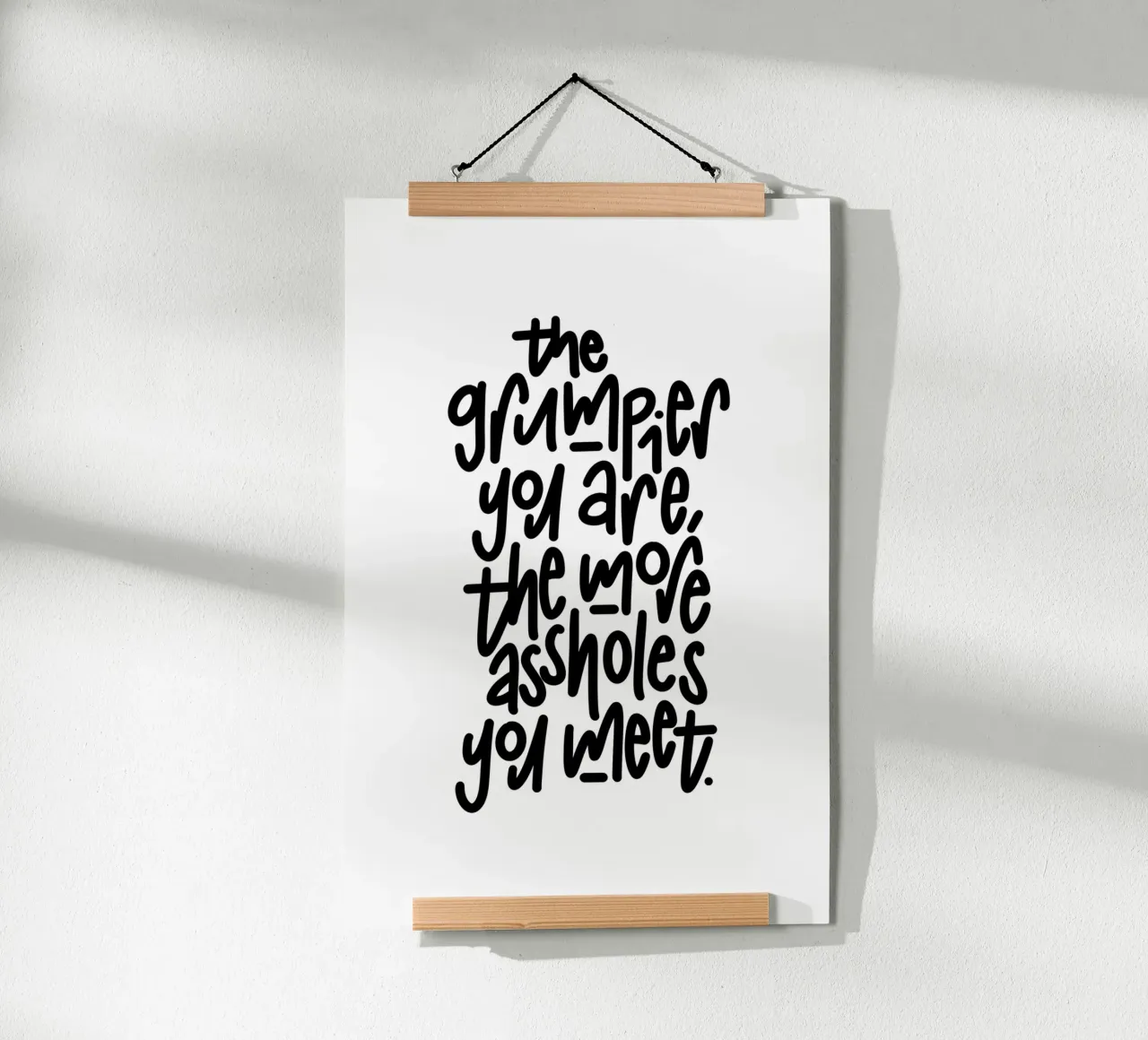 Grumpy poster da LIMITED EDITION LETTERS