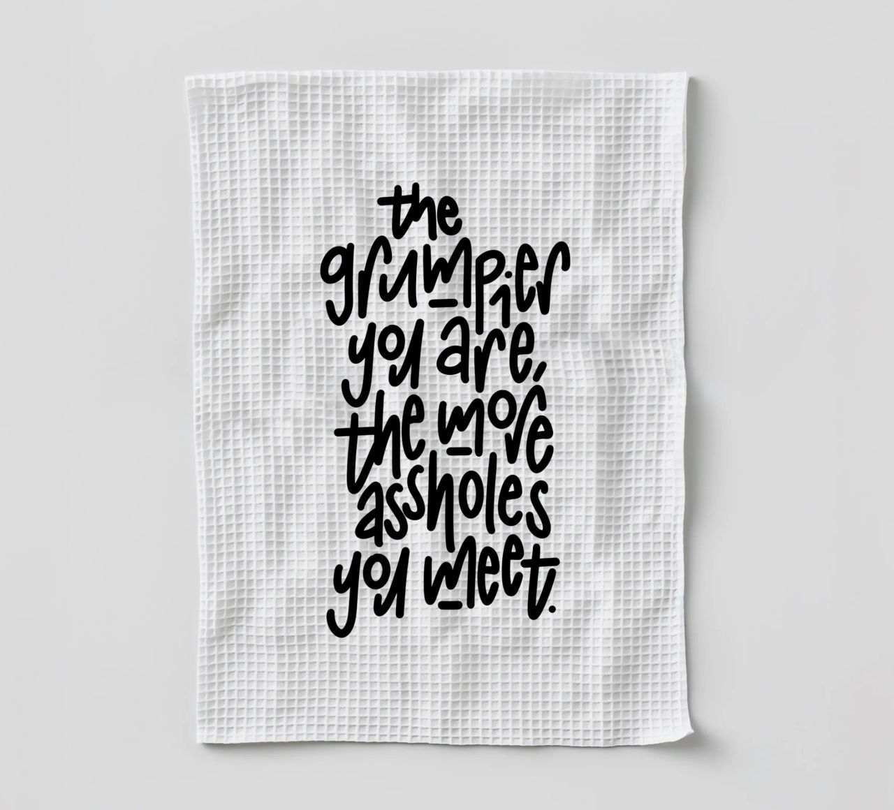 Grumpy canovaccio da cucina da LIMITED EDITION LETTERS