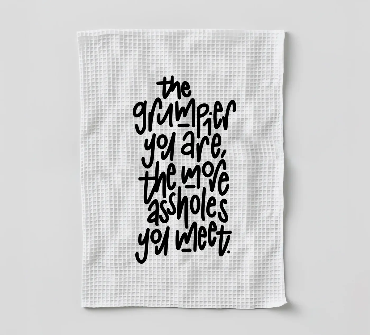Grumpy torchon de LIMITED EDITION LETTERS
