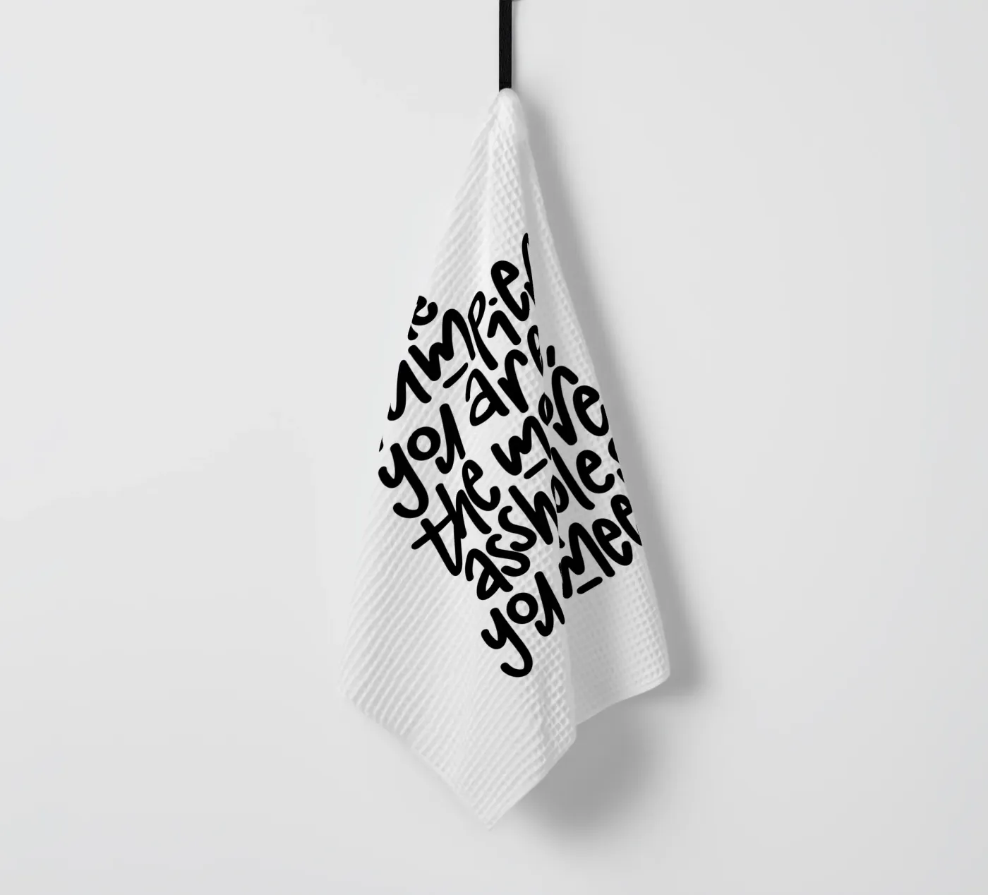 Grumpy theedoek van LIMITED EDITION LETTERS