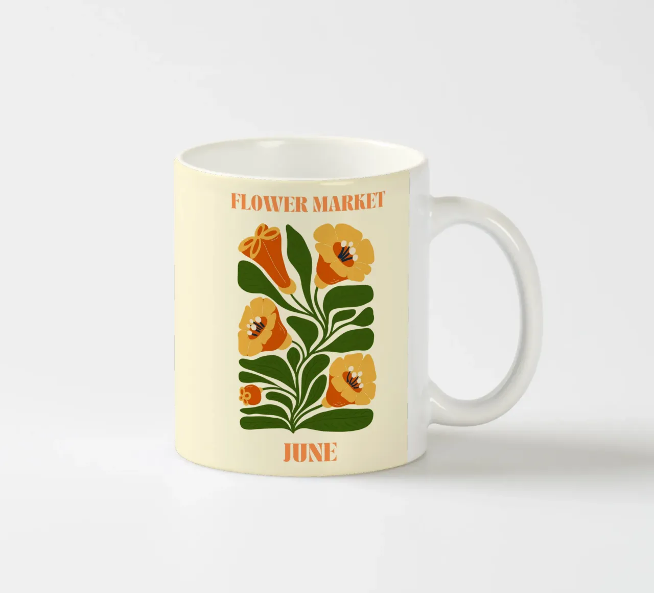 Mercato dei fiori giugno tazza in ceramica da Kiroiharu