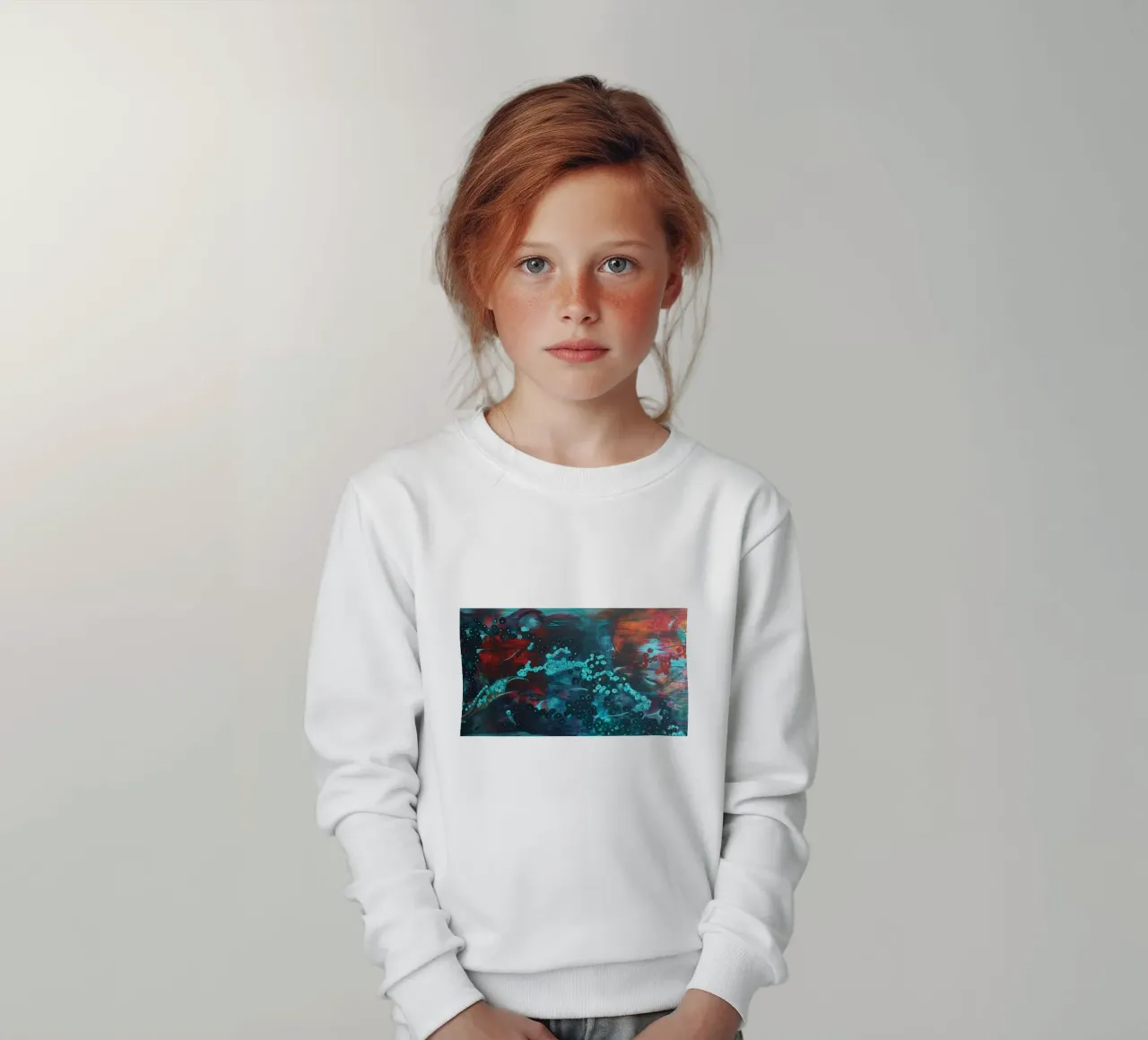 Abstrakte bunte Malerei Kinder Sweatshirt von Teresa André