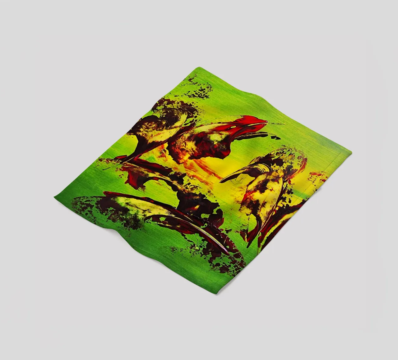 IDEAL GIFT 146 Fleecedecke von Thierry Vobmann Abstract painting