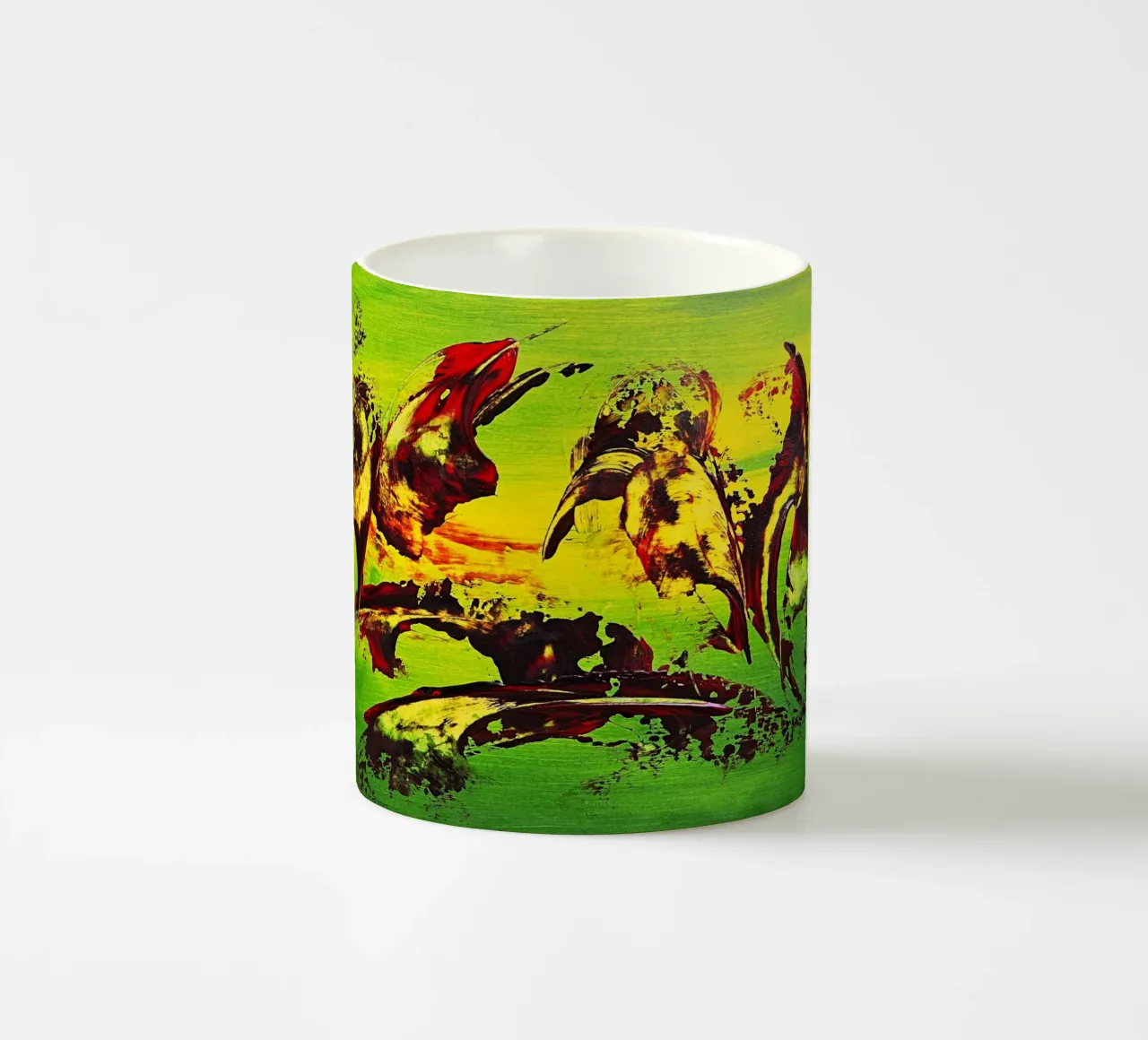 IDEAL GIFT 146 Keramik Tasse von Thierry Vobmann Abstract painting